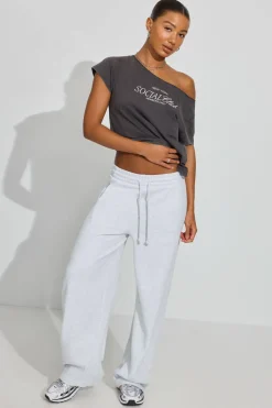 Cheap Off Shoulder T Shirt Matching Sets|Short Sleeve Tops