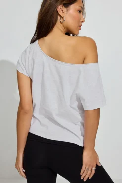 Fashion Off Shoulder T Shirt Short Sleeve Tops