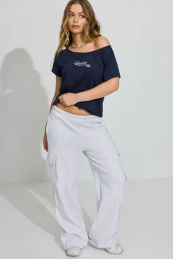 Outlet Off Shoulder T Shirt Short Sleeve Tops