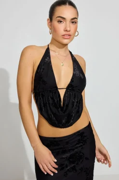 Best Sale Open Back Cowl Top Tank Tops