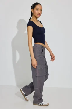 New Pamela Scoop Neck Tee Tops|Short Sleeve Tops