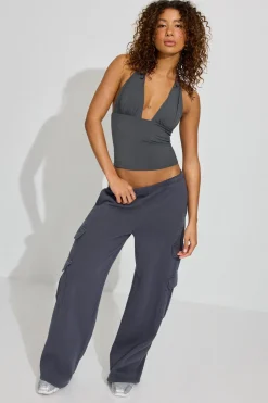 Online Pixie Plunge Halter Top Tops|Tank Tops