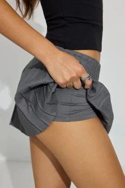 Best Sale Pleated Wrap Mini Skort Shorts & Skirts