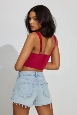 Store Rodeo Lace Bustier Tank Tops