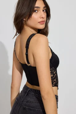Outlet Rodeo Lace Bustier Tank Tops