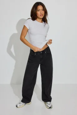 Clearance Rylee Ribbed Crewneck T Shirt Tops|Short Sleeve Tops