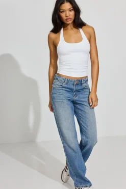 Fashion 90s Straight Jeans Jeans