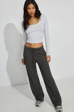Hot Scoop Neck Knit Top Matching Sets|Tops
