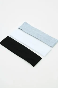 Outlet Set of 3 Stretchy Headbands Hair Accessories