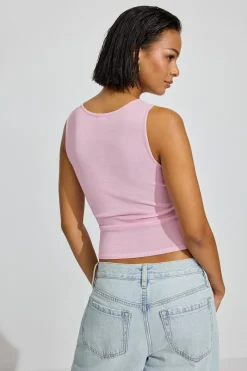 Clearance Sheer Flower Tank Top Tank Tops|Sweaters & Cardigans