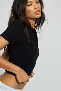 Outlet Short Sleeve Polo Top Sweaters & Cardigans|Short Sleeve Tops