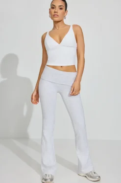 Best Soft Cotton Flare Knit Pants Bottoms|Leggings
