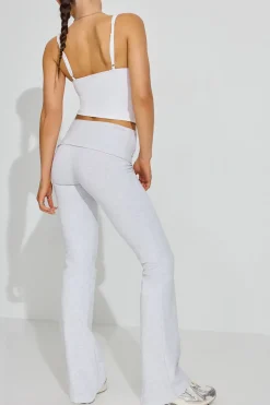 Best Soft Cotton Flare Knit Pants Bottoms|Leggings