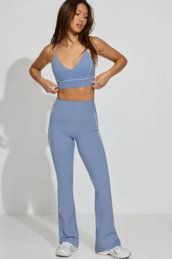 Cheap SoftActive Flare Leggings With Piping Activewear|Leggings