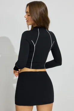 New SoftActive Piping Zip Up Matching Sets|Activewear