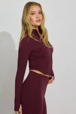 Outlet SoftActive Sculpt Zip Up Activewear|Long Sleeve Tops