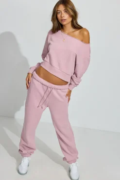 Online SoftTerry Off Shoulder Sweatshirt Matching Sets|Tops
