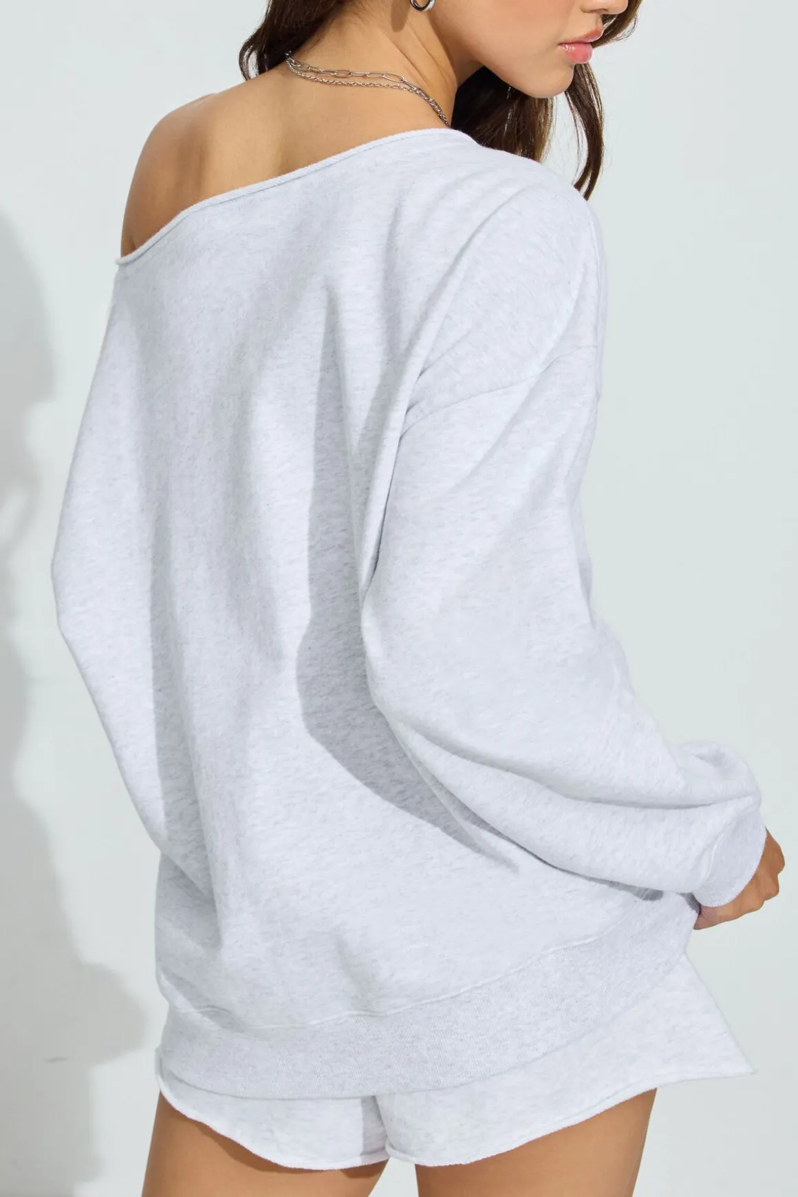 Best SoftTerry Off Shoulder Sweatshirt Hoodies & Sweatshirts|Hoodies & Sweatshirts