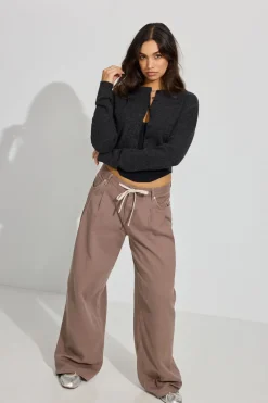 Discount Spongy Button Up Cardigan Sweaters & Cardigans|Long Sleeve Tops
