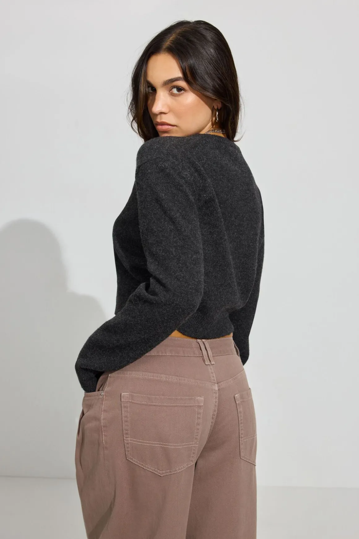Discount Spongy Button Up Cardigan Sweaters & Cardigans|Long Sleeve Tops