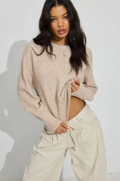 Hot Spongy Loose Crewneck Sweater Sweaters & Cardigans|Long Sleeve Tops