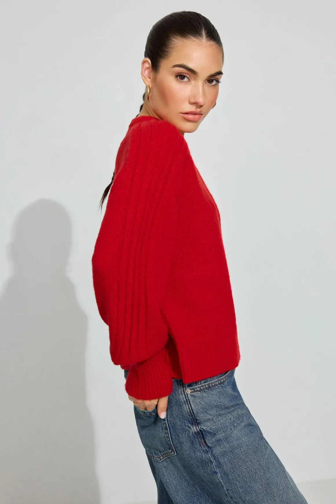 Discount Spongy Loose Crewneck Sweater Sweaters & Cardigans|Long Sleeve Tops