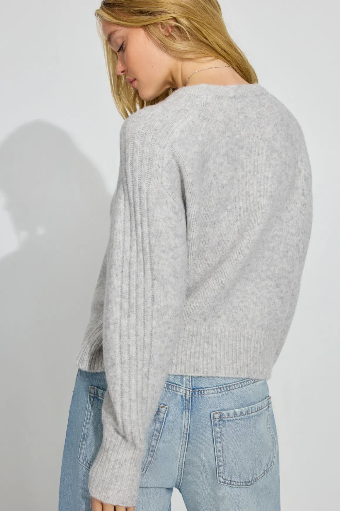 Best Sale Spongy Loose Crewneck Sweater Matching Sets|Sweaters & Cardigans