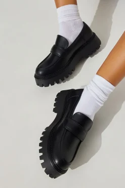 Hot STEVE MADDEN Baker Platform Loafers Shoes