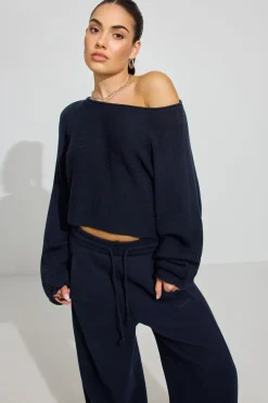 Sale Supersoft Loose Crop Sweater Matching Sets|Sweaters & Cardigans