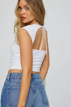 Best Sale Talina Square Neck Top Short Sleeve Tops