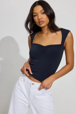 Online Talina Square Neck Top Short Sleeve Tops