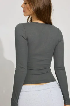 Discount Tara V-Neck Long Sleeve Top Matching Sets|Tops