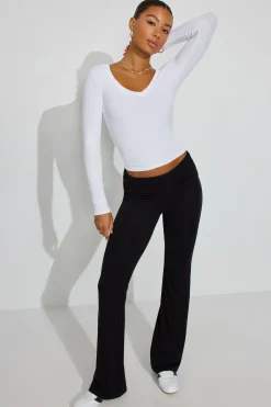 Cheap Tara V-Neck Long Sleeve Top Tops|Long Sleeve Tops