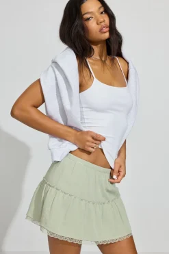 Store Tiered Mini Skirt Shorts & Skirts